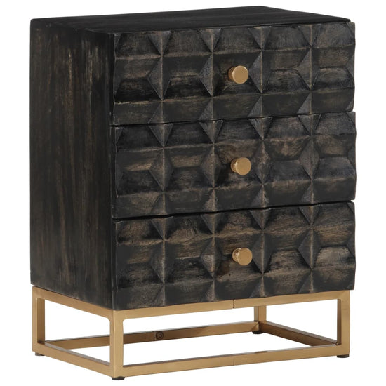 Nachtkastje 40x29x50 cm massief mangohout MeubelReus