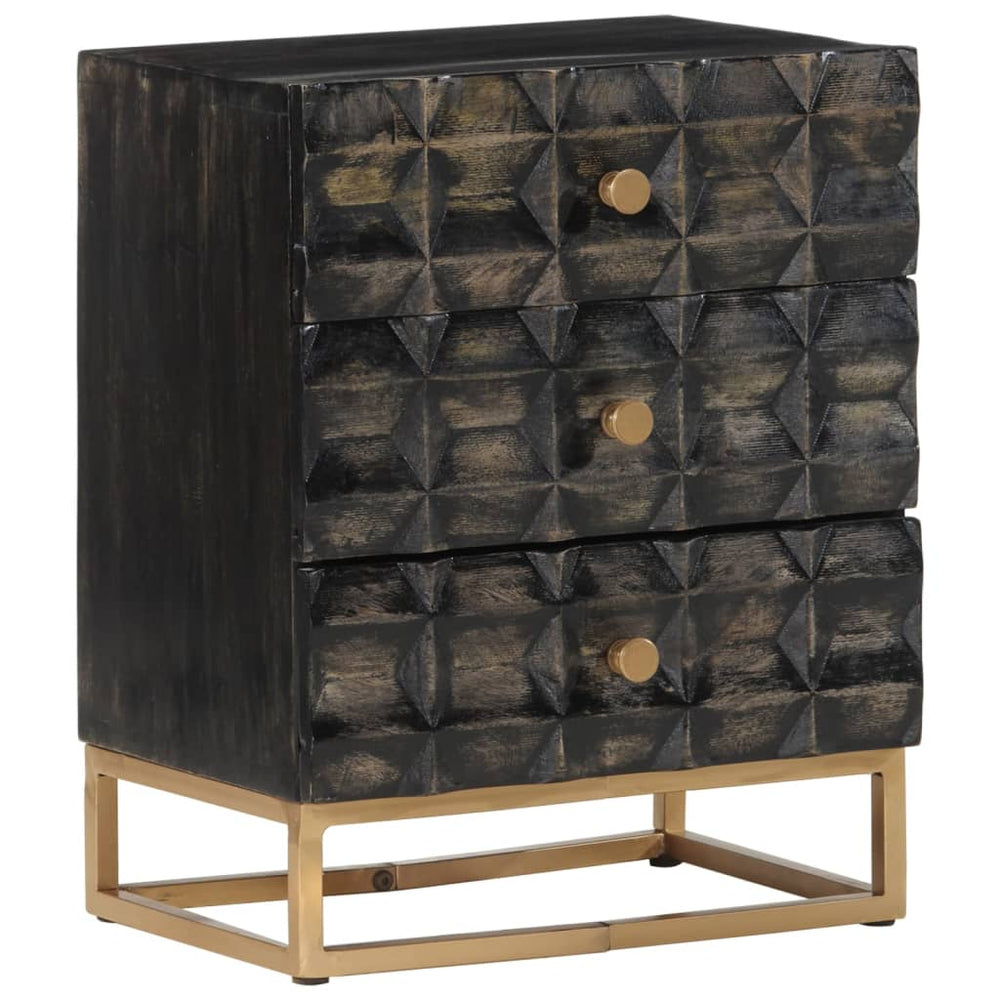 Nachtkastje 40x29x50 cm massief mangohout MeubelReus