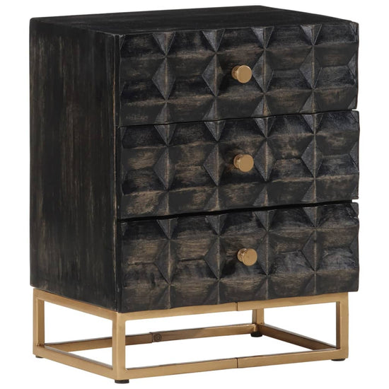 Nachtkastje 40x29x50 cm massief mangohout MeubelReus