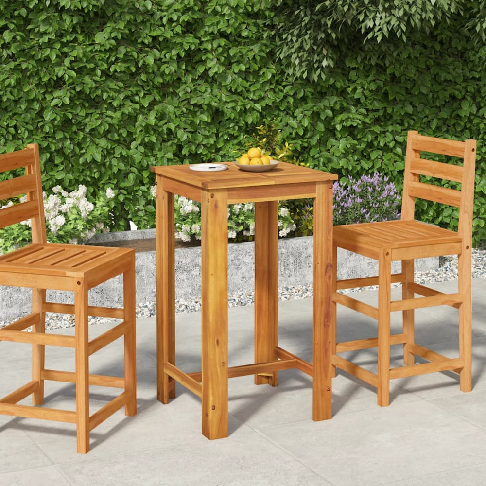 Tuinbartafel 60x60x105 cm massief acaciahout MeubelReus