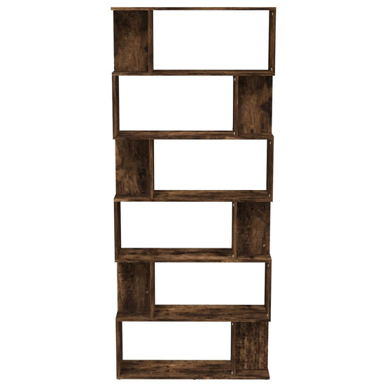 Boekenkast/kamerscherm 80x24x192 cm bewerkt hout gerookt eiken MeubelReus