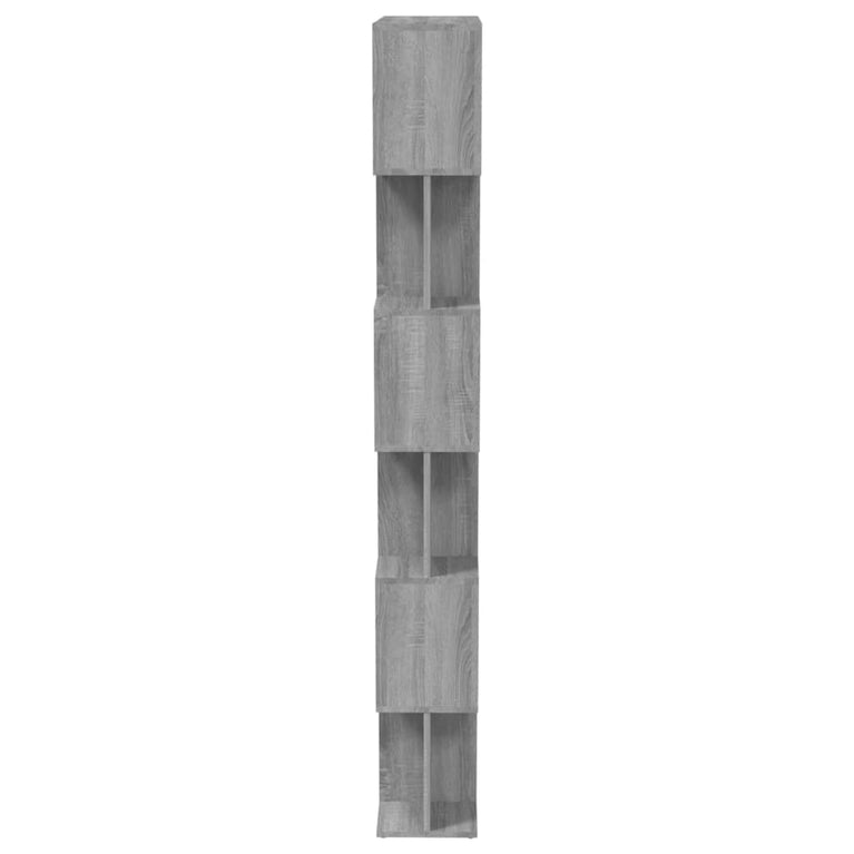 Boekenkast/kamerscherm 80x24x192 cm bewerkt hout grijs sonoma MeubelReus