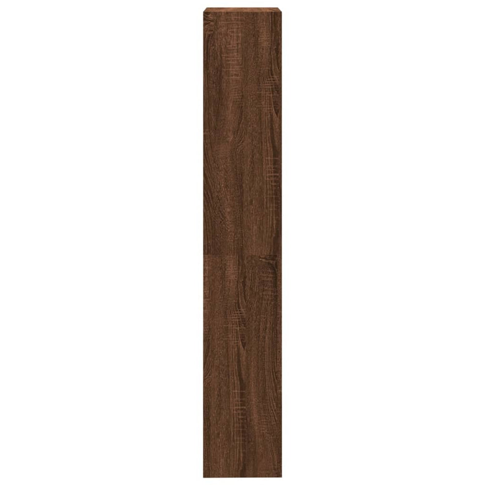 Boekenkast met 4 schappen 40x24x143 cm bewerkt hout bruineiken MeubelReus