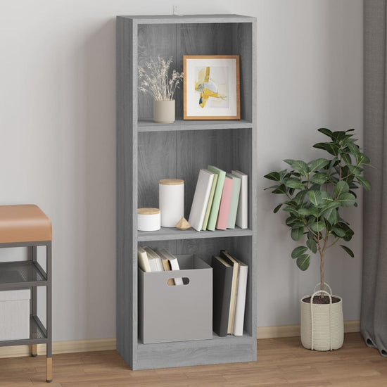 Boekenkast 40x24x109 cm bewerkt hout grijs sonoma eikenkleurig MeubelReus
