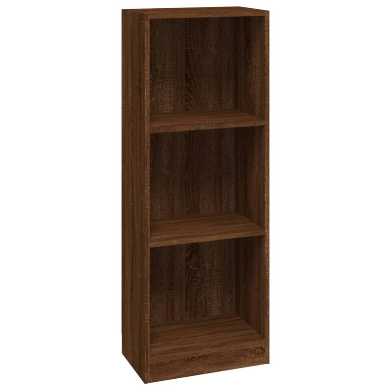 Boekenkast 40x24x109 cm bewerkt hout bruin eikenkleur MeubelReus