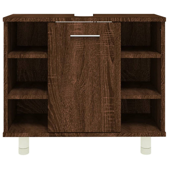 Badkamerkast 60x32x53,5 cm bewerkt hout bruin eikenkleur MeubelReus