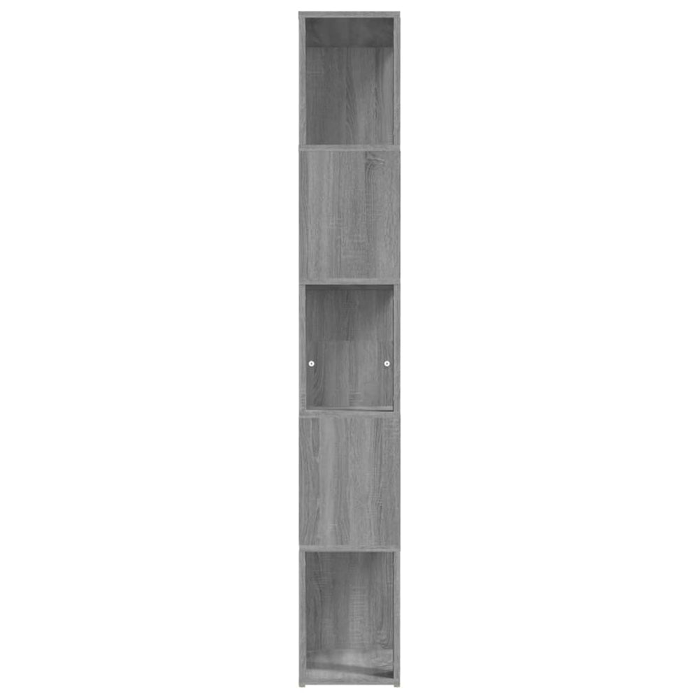 Boekenkast 45x24x160 cm bewerkt hout grijs sonoma eikenkleurig MeubelReus