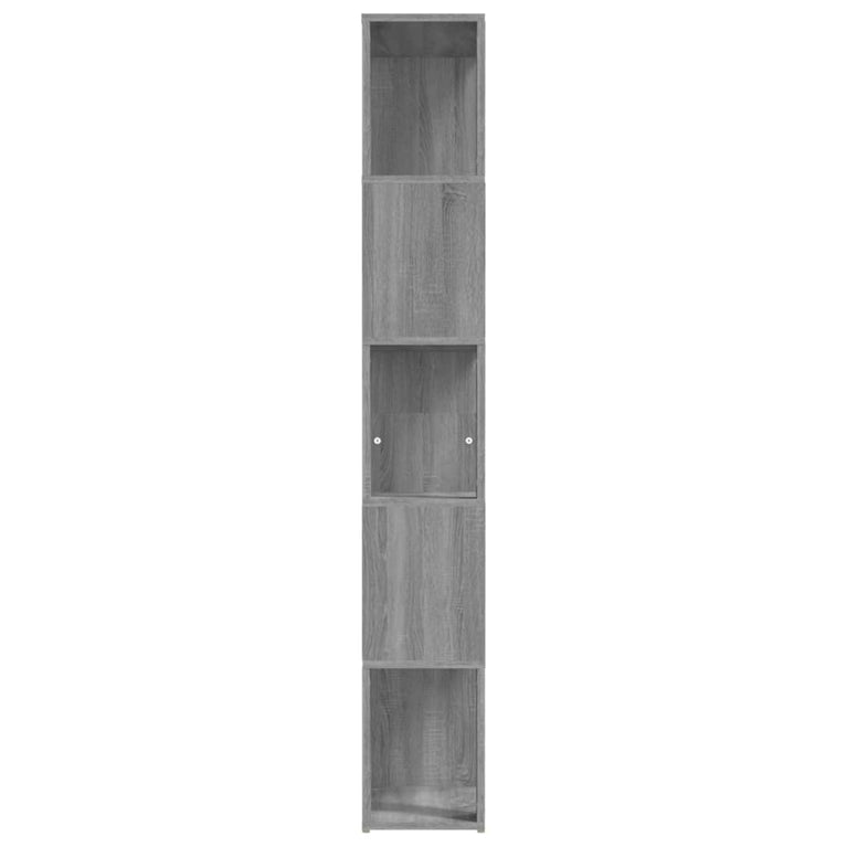 Boekenkast 45x24x160 cm bewerkt hout grijs sonoma eikenkleurig MeubelReus