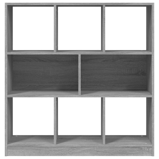 Boekenkast 97,5x29,5x100 cm bewerkt hout grijs sonoma eiken MeubelReus