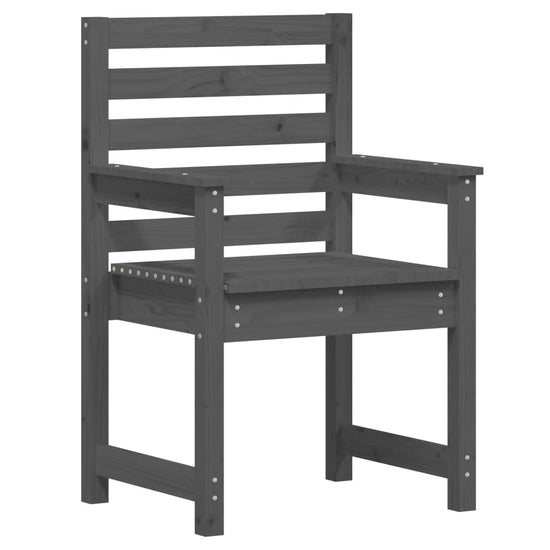 7-delige Tuinset massief grenenhout grijs MeubelReus