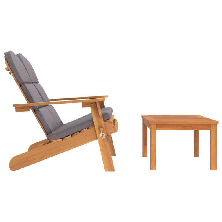 2-delige Loungeset Adirondack massief acaciahout MeubelReus