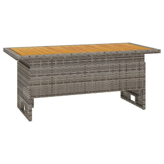 3-delige Loungeset met kussens poly rattan grijs MeubelReus