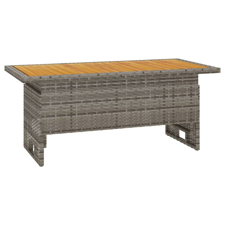 3-delige Loungeset met kussens poly rattan grijs MeubelReus
