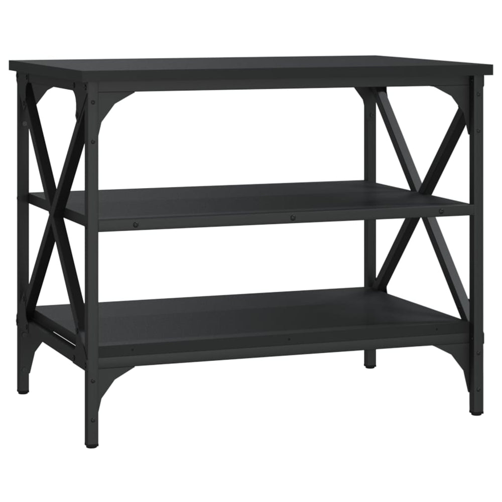 Tv-meubel 60x40x50 cm bewerkt hout zwart MeubelReus