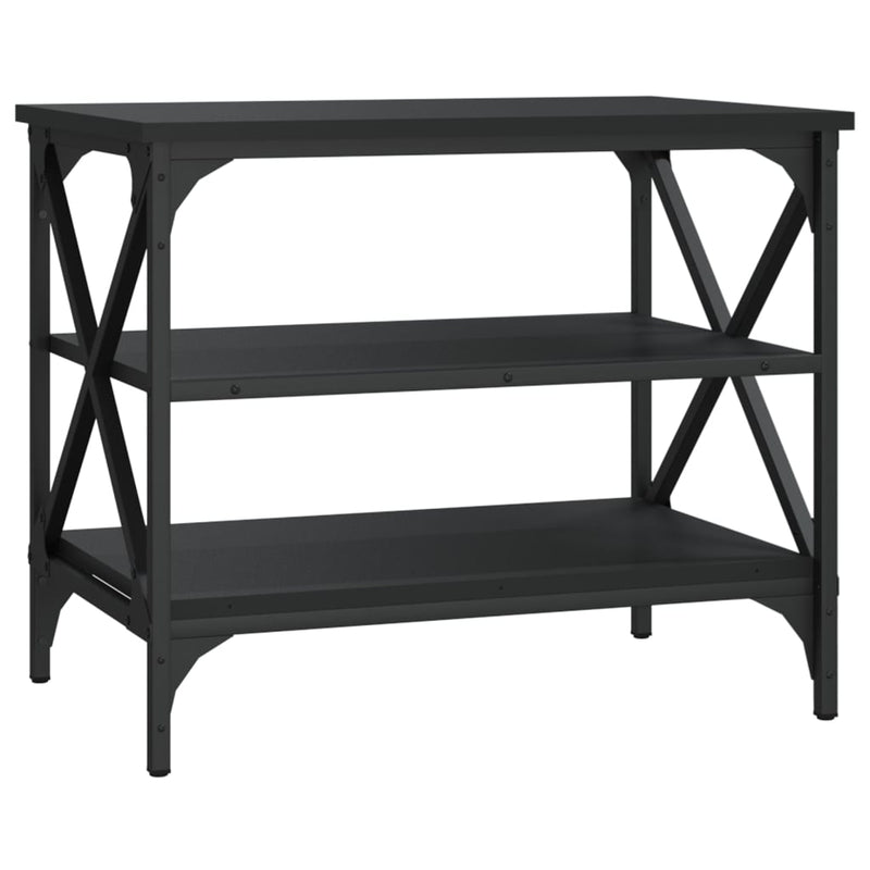 Tv-meubel 60x40x50 cm bewerkt hout zwart MeubelReus