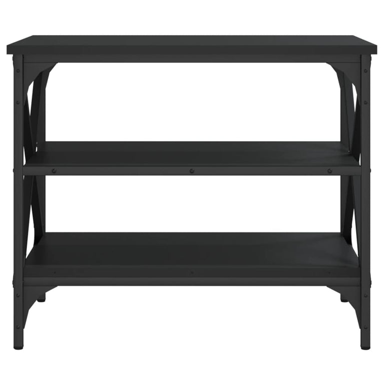 Tv-meubel 60x40x50 cm bewerkt hout zwart MeubelReus