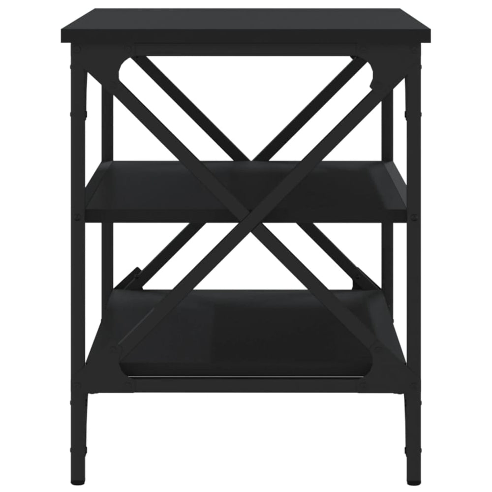 Tv-meubel 60x40x50 cm bewerkt hout zwart MeubelReus