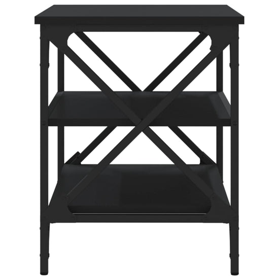 Tv-meubel 60x40x50 cm bewerkt hout zwart MeubelReus