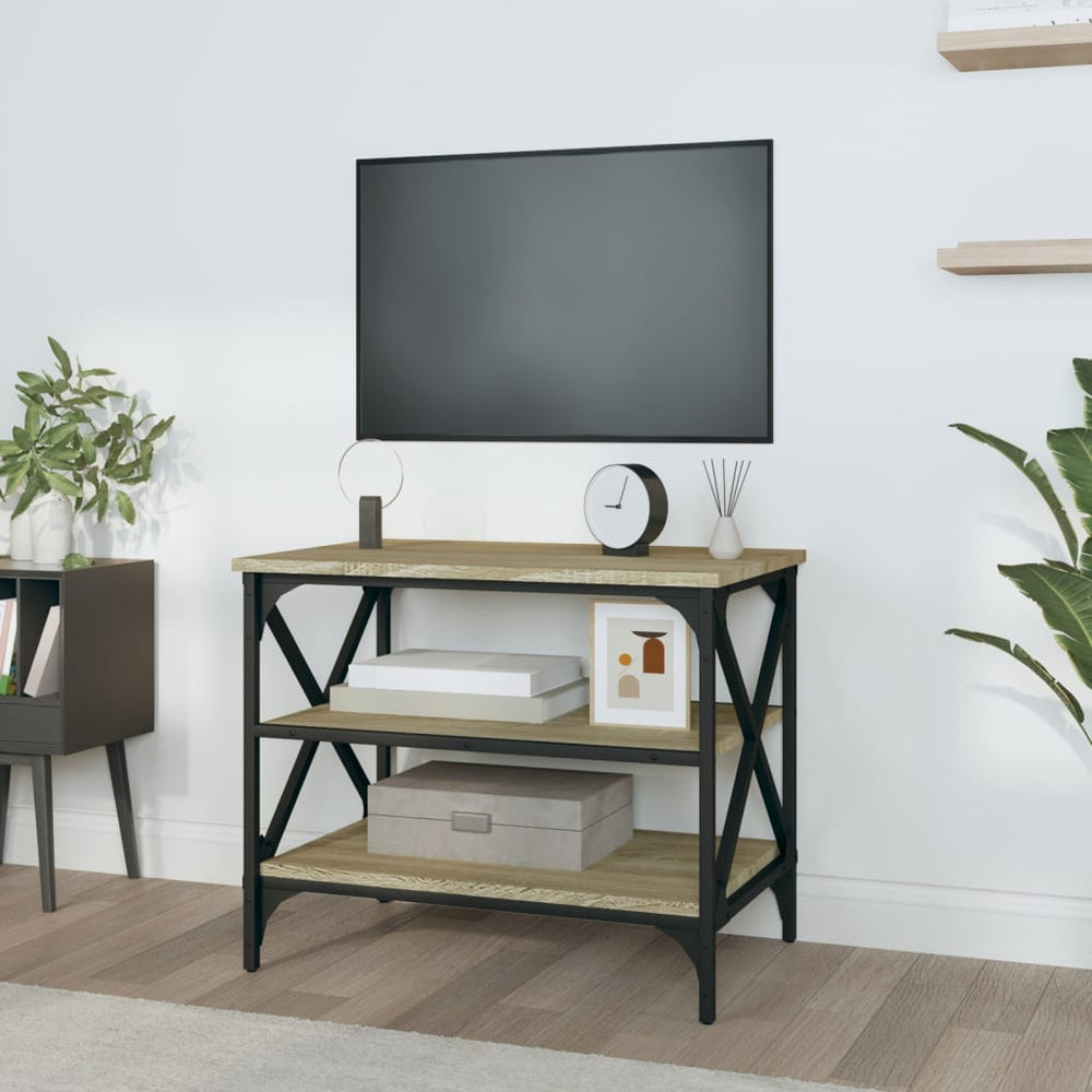 Tv-meubel 60x40x50 cm bewerkt hout sonoma eikenkleurig MeubelReus