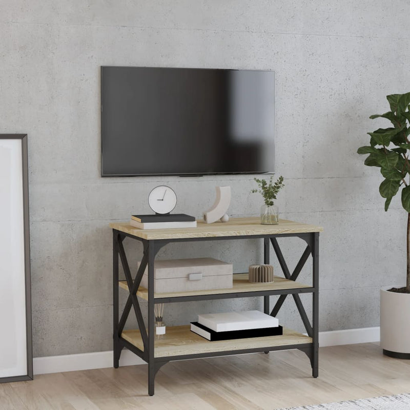 Tv-meubel 60x40x50 cm bewerkt hout sonoma eikenkleurig MeubelReus