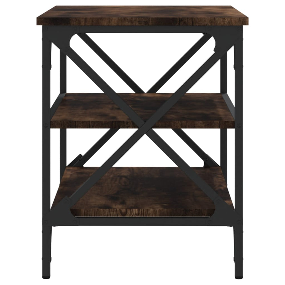 Tv-meubel 60x40x50 cm bewerkt hout gerookt eikenkleurig MeubelReus
