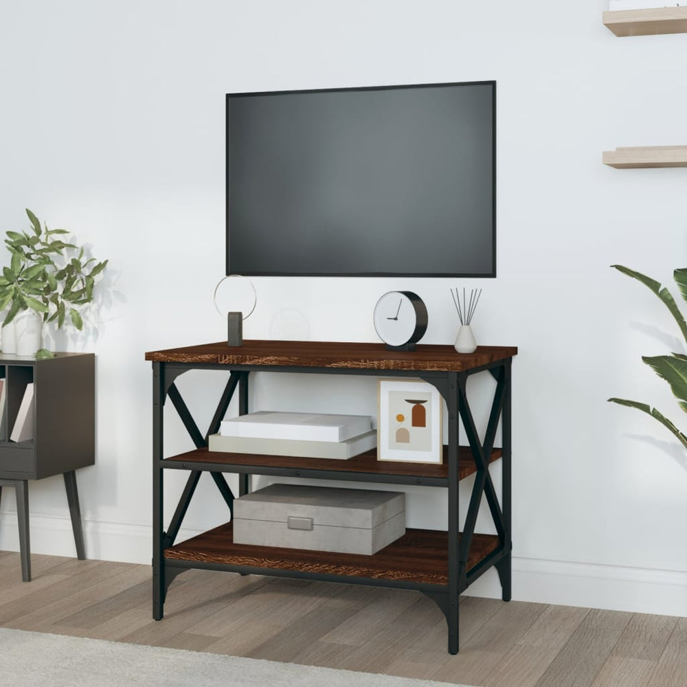 Tv-meubel 60x40x50 cm bewerkt hout bruin eikenkleur MeubelReus