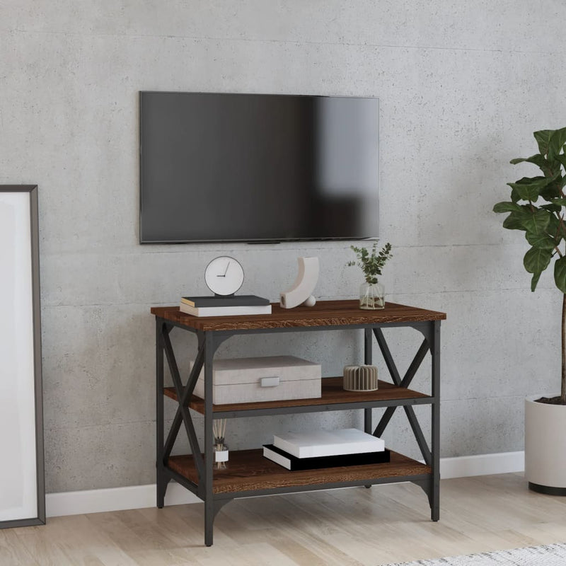 Tv-meubel 60x40x50 cm bewerkt hout bruin eikenkleur MeubelReus