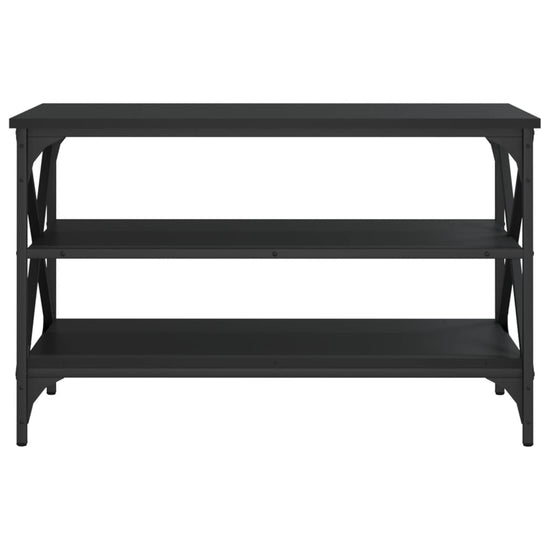 Tv-meubel 80x40x50 cm bewerkt hout zwart MeubelReus