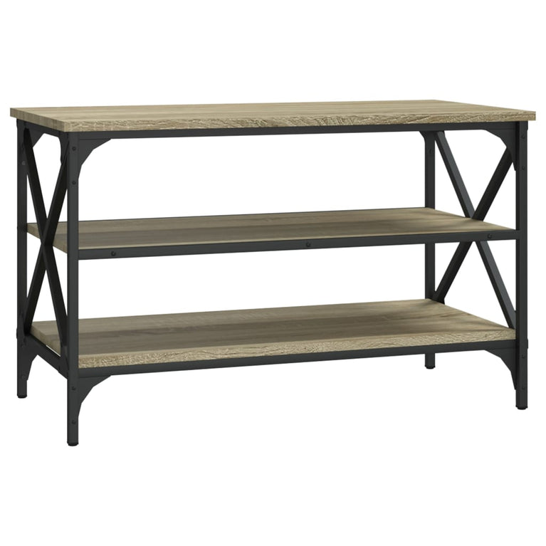 Tv-meubel 80x40x50 cm bewerkt hout sonoma eikenkleurig MeubelReus