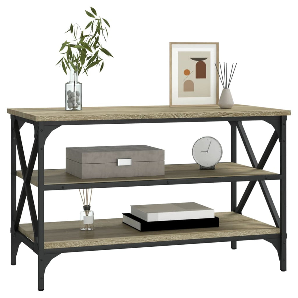 Tv-meubel 80x40x50 cm bewerkt hout sonoma eikenkleurig MeubelReus