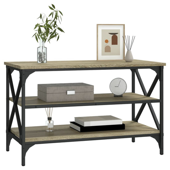 Tv-meubel 80x40x50 cm bewerkt hout sonoma eikenkleurig MeubelReus