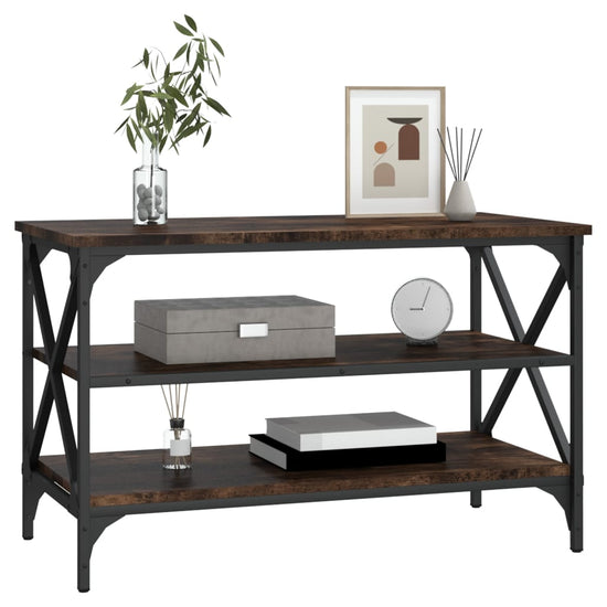 Tv-meubel 80x40x50 cm bewerkt hout gerookt eikenkleurig MeubelReus