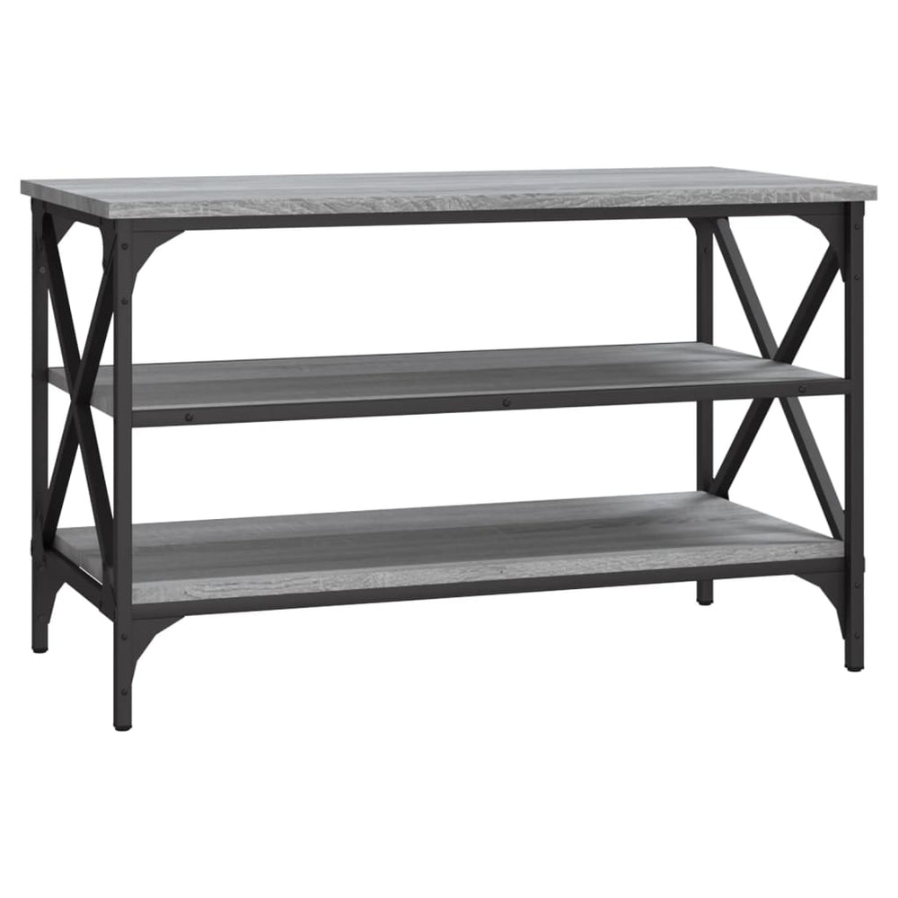 Tv-meubel 80x40x50 cm bewerkt hout grijs sonoma eikenkleurig MeubelReus