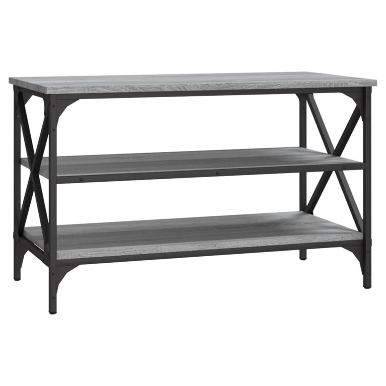 Tv-meubel 80x40x50 cm bewerkt hout grijs sonoma eikenkleurig MeubelReus