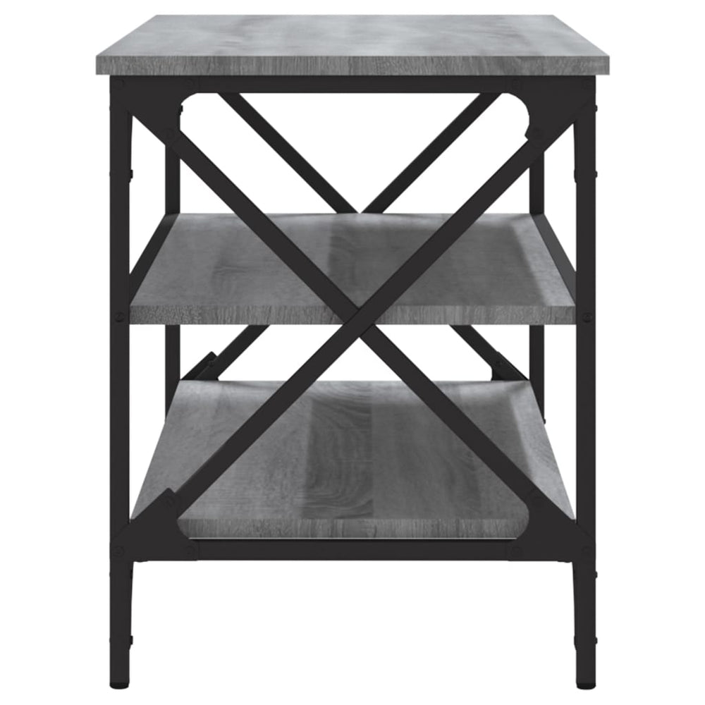 Tv-meubel 80x40x50 cm bewerkt hout grijs sonoma eikenkleurig MeubelReus