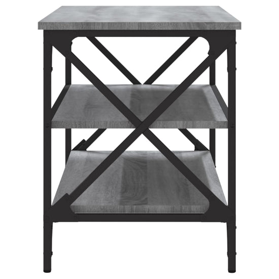 Tv-meubel 80x40x50 cm bewerkt hout grijs sonoma eikenkleurig MeubelReus