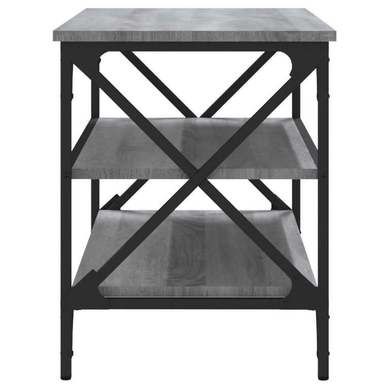 Tv-meubel 80x40x50 cm bewerkt hout grijs sonoma eikenkleurig MeubelReus