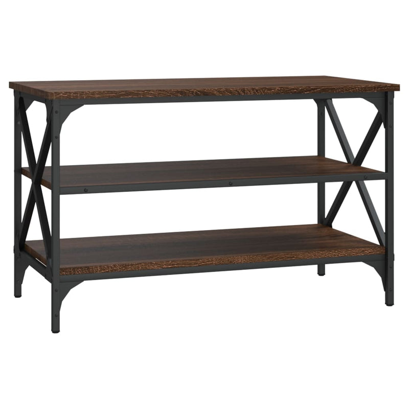 Tv-meubel 80x40x50 cm bewerkt hout bruin eikenkleur MeubelReus