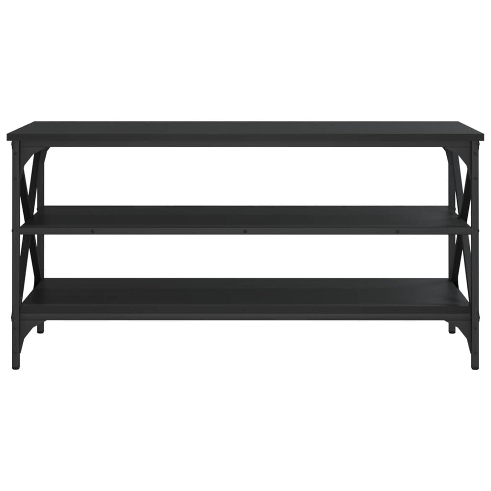 Tv-meubel 100x40x50 cm bewerkt hout zwart MeubelReus