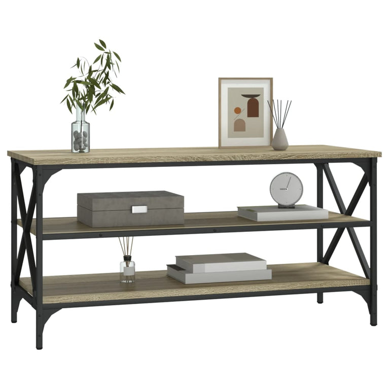 Tv-meubel 100x40x50 cm bewerkt hout sonoma eikenkleurig MeubelReus