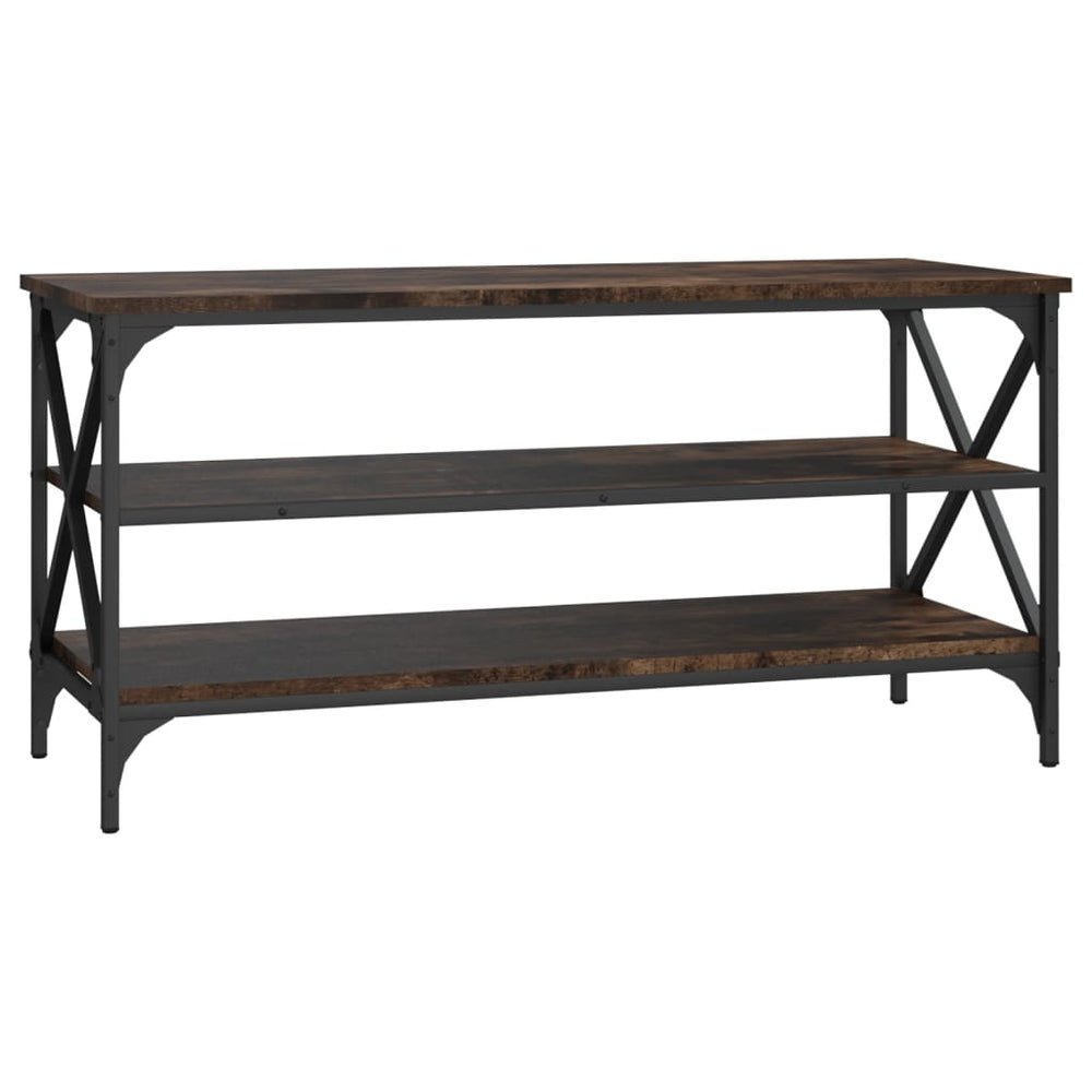 Tv-meubel 100x40x50 cm bewerkt hout gerookt eikenkleurig MeubelReus