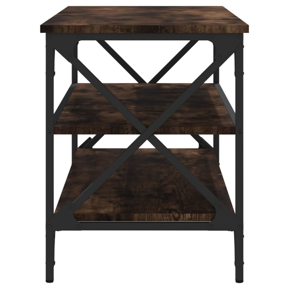 Tv-meubel 100x40x50 cm bewerkt hout gerookt eikenkleurig MeubelReus