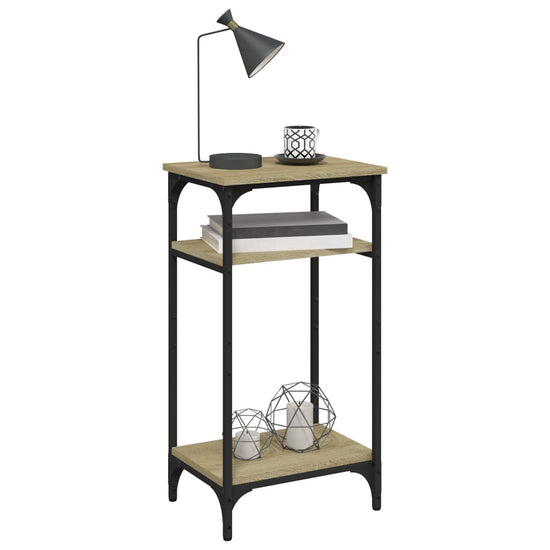 Bijzettafel 40x30x75 cm bewerkt hout sonoma eikenkleurig MeubelReus