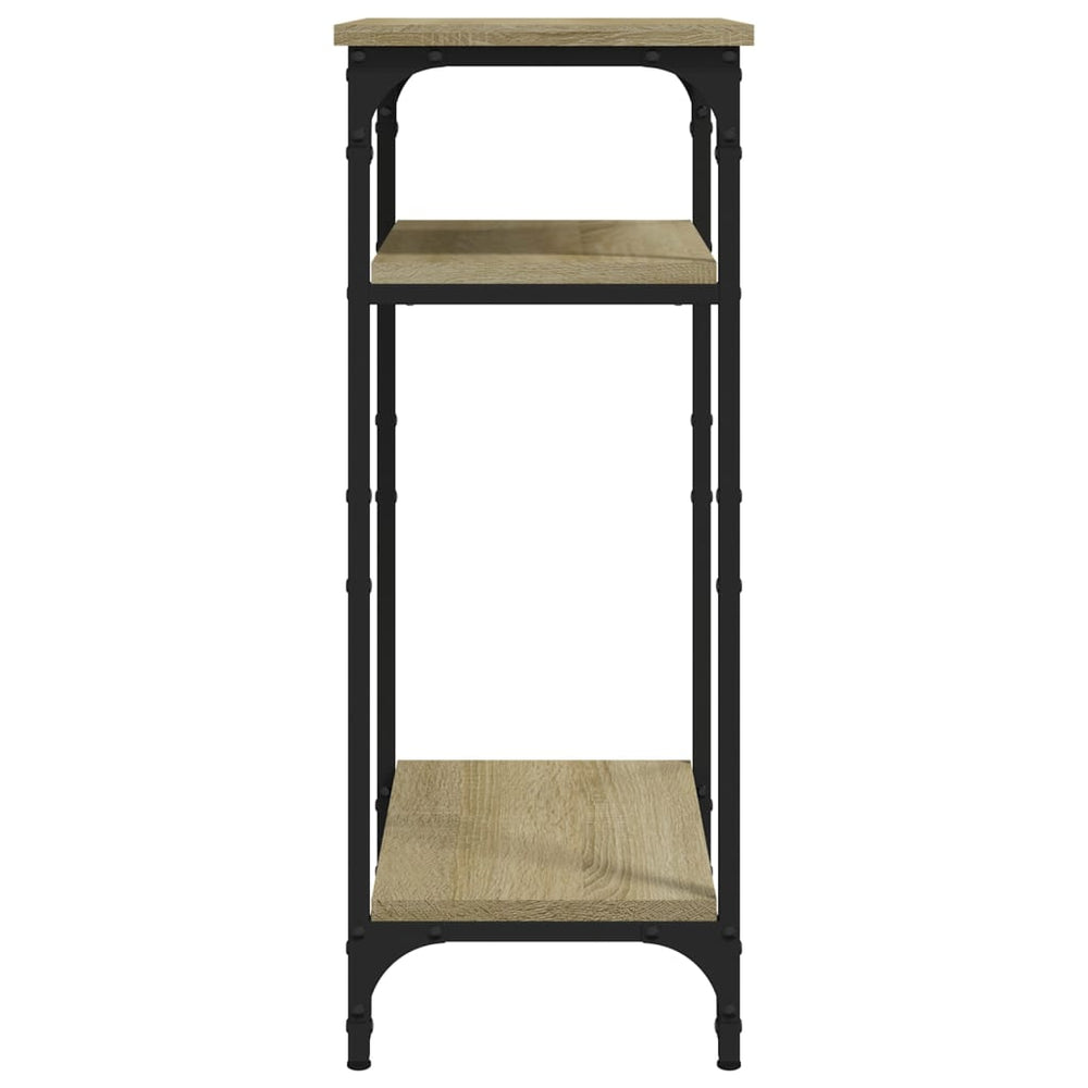 Bijzettafel 40x30x75 cm bewerkt hout sonoma eikenkleurig MeubelReus