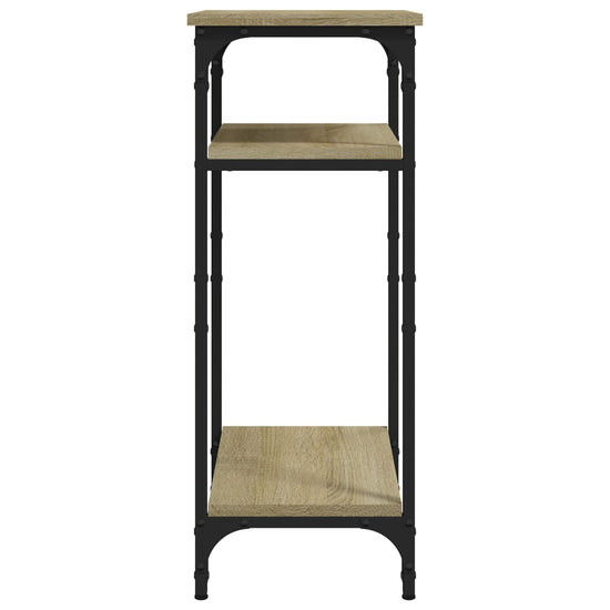 Bijzettafel 40x30x75 cm bewerkt hout sonoma eikenkleurig MeubelReus
