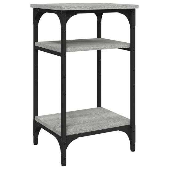 Bijzettafel 35x30x60 cm bewerkt hout grijs sonoma eikenkleurig MeubelReus