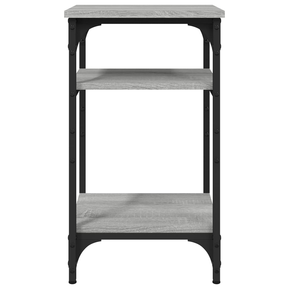Bijzettafel 35x30x60 cm bewerkt hout grijs sonoma eikenkleurig MeubelReus
