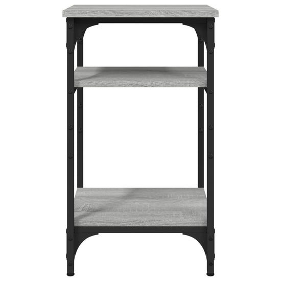 Bijzettafel 35x30x60 cm bewerkt hout grijs sonoma eikenkleurig MeubelReus