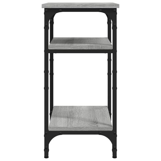 Bijzettafel 35x30x60 cm bewerkt hout grijs sonoma eikenkleurig MeubelReus