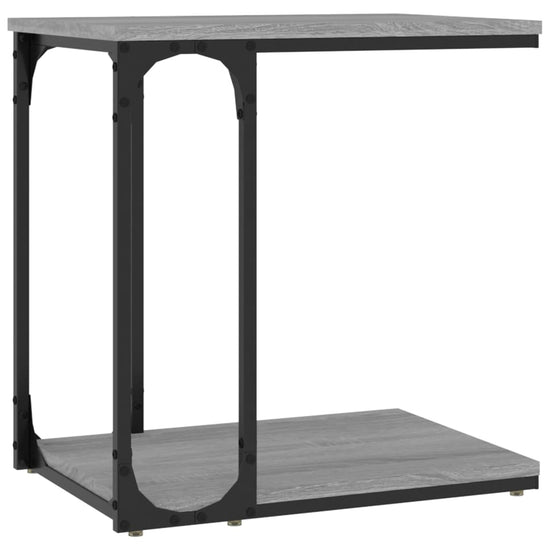 Bijzettafel 50x35x52 cm bewerkt hout grijs sonoma eikenkleur MeubelReus